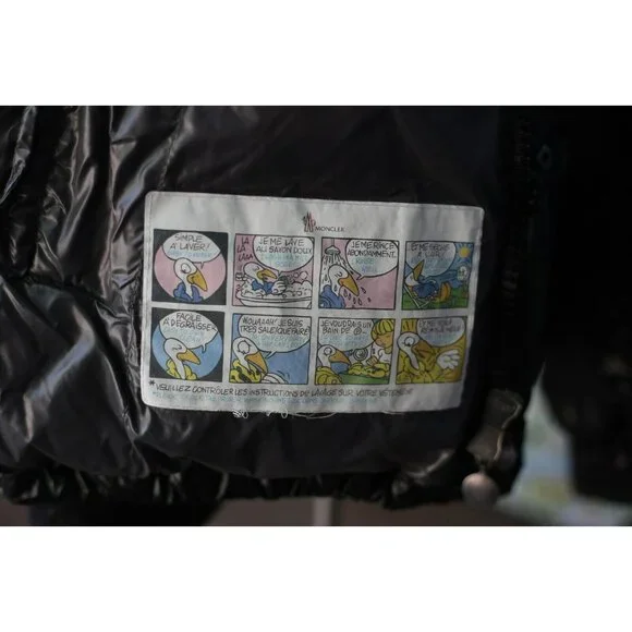 $1,790 Moncler Ever Puffer Down Jacket Nylon Black Size 1/Small MINT